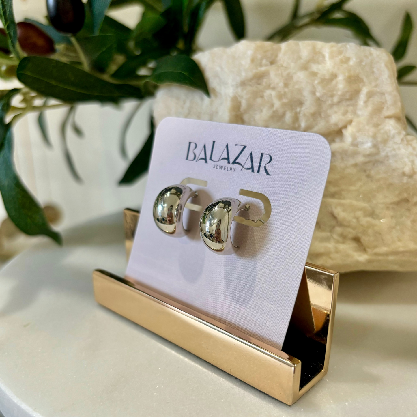 Bold Dome Studs Sterling Silver